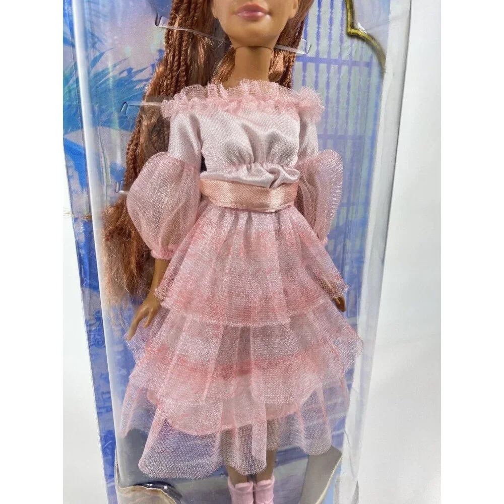 Disney The Little Mermaid Live Action Ariel Doll On Land Celebration Pink Dress